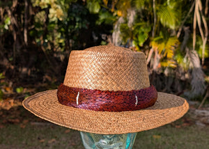 25 Inch Kona Lauhala Pāpale Fedora Style Hat