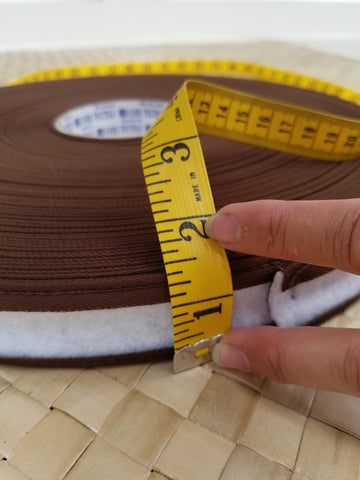 Organic Cotton Lined Sweatband Sold By the Yard - Dark Brown