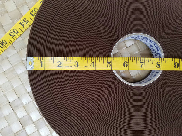 Organic Cotton Lined Sweatband Sold By the Yard - Dark Brown